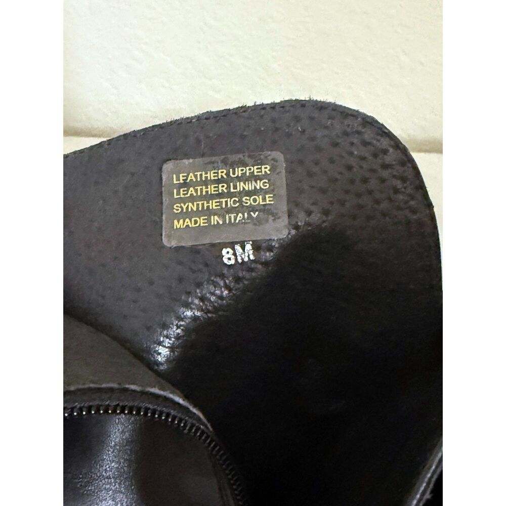 Coach and Four Leather Ankle Bootie Size 8 Buckle Side Zip Worn Once EUC - Picture 2 of 8